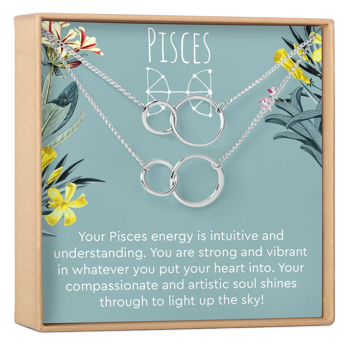 Pisces Zodiac Gift Necklace, Multiple Styles