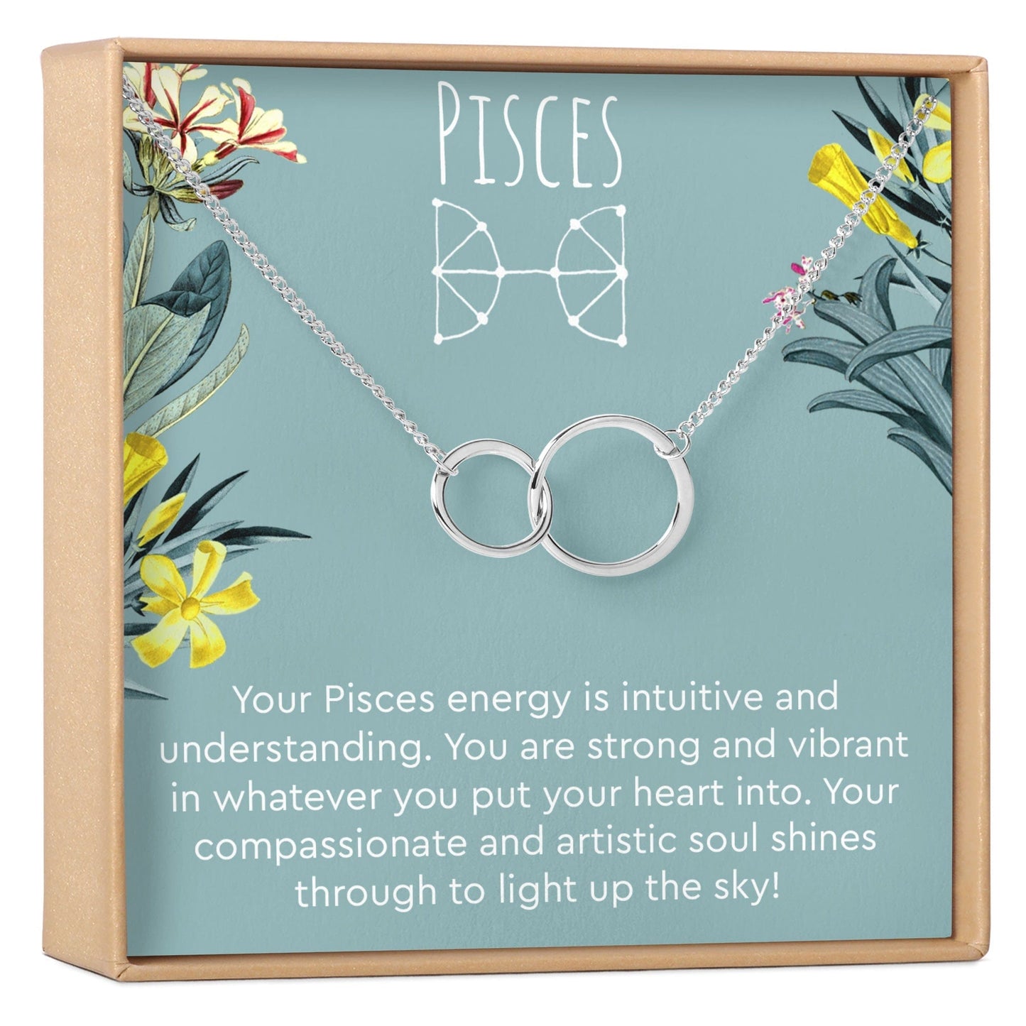 Pisces Zodiac Gift Necklace, Multiple Styles
