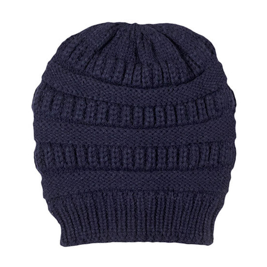Plush Cable Knit Hat Beanie Fleece Lined Beanie