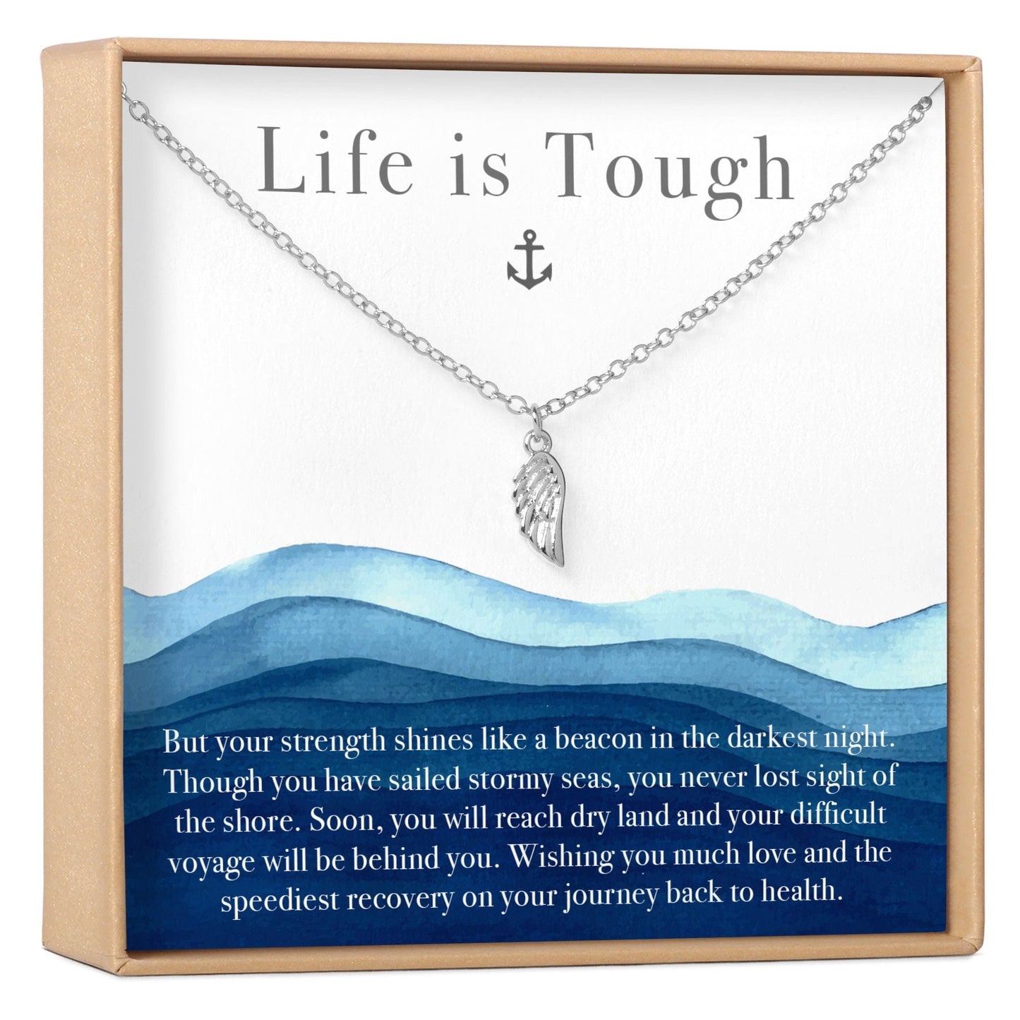 Recovery Wing Pendant Necklace