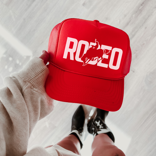 Rodeo Trucker Hat | Western Cowgirl Mesh Hat | Country Concert & Everyday Wear