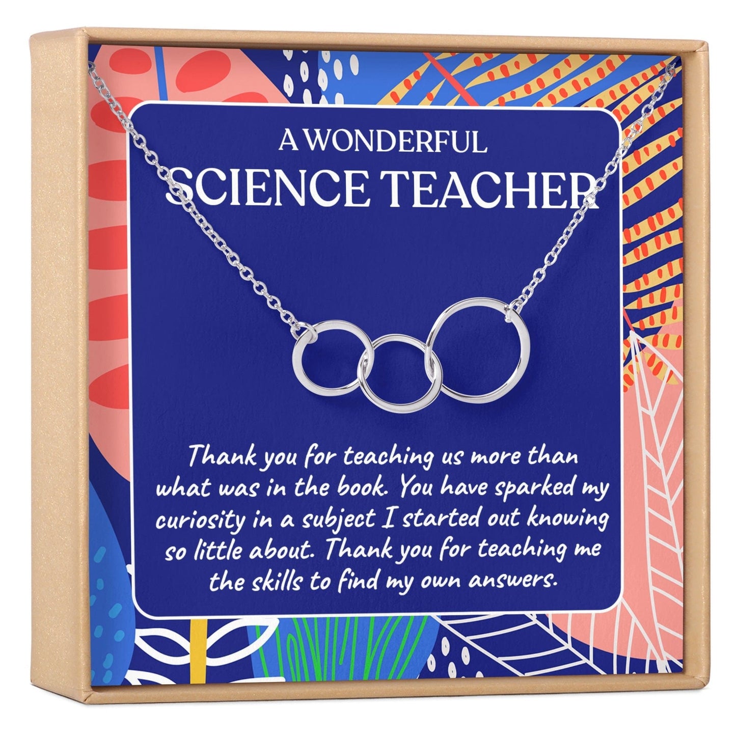 Science Teacher Necklace, Multiple Styles Jewelry