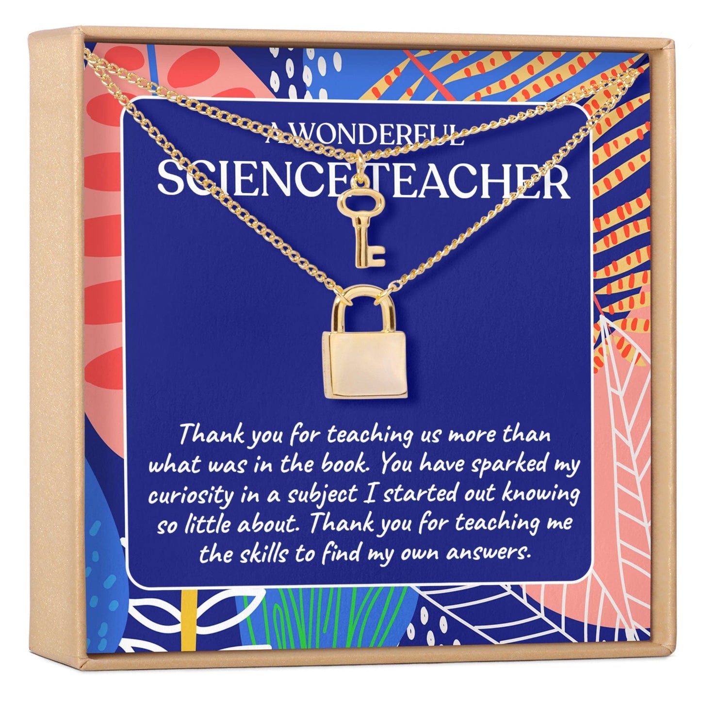 Science Teacher Necklace, Multiple Styles Jewelry