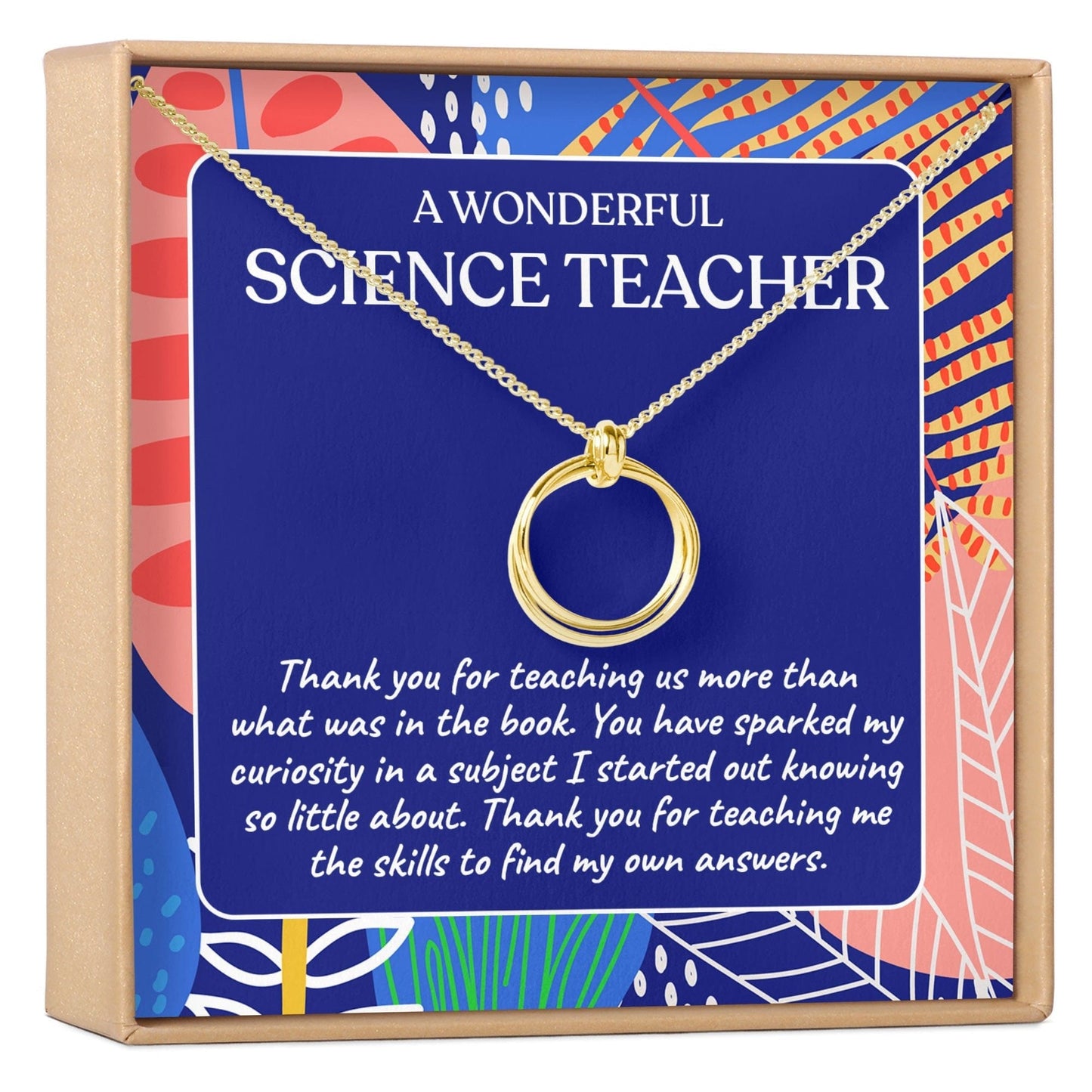 Science Teacher Necklace, Multiple Styles Jewelry