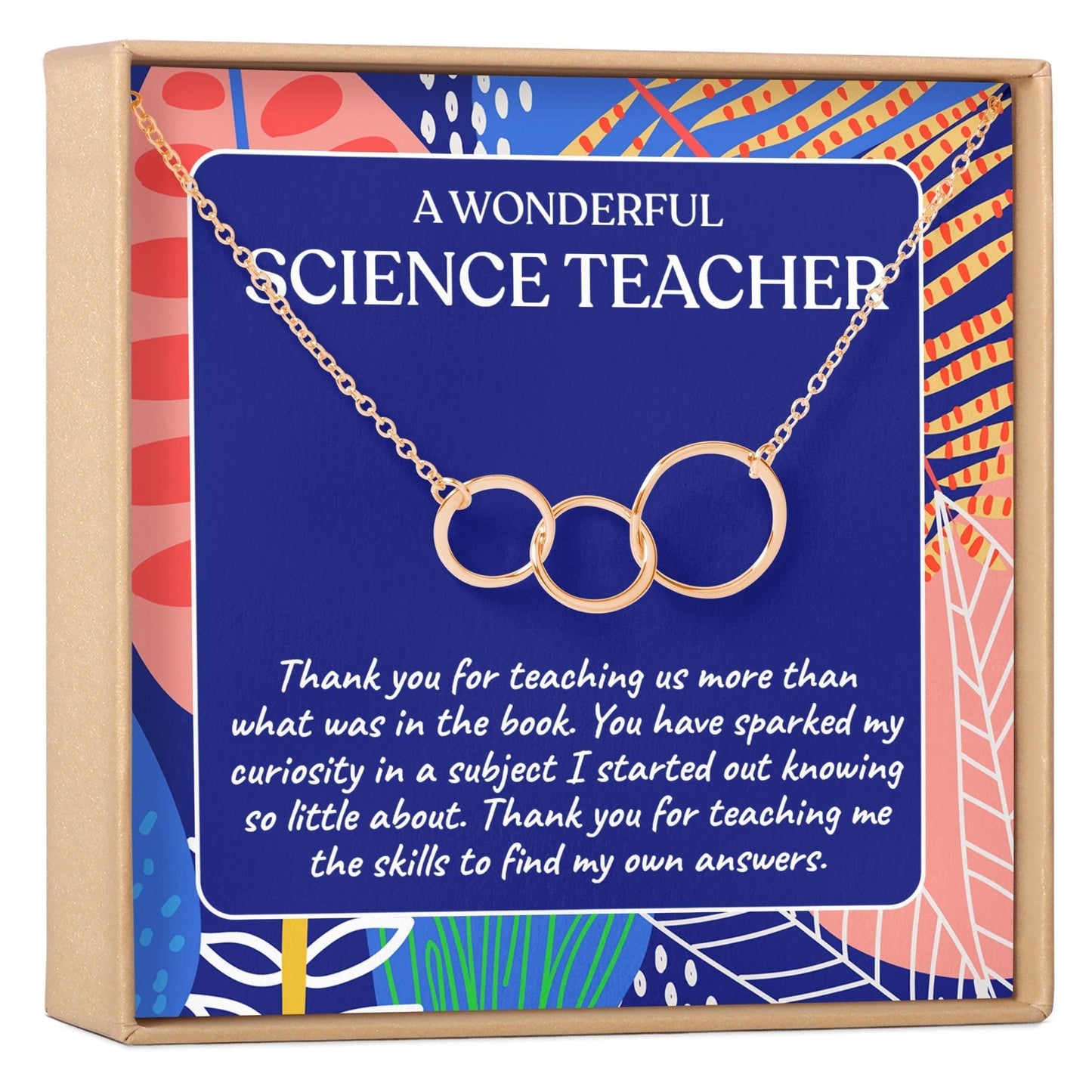 Science Teacher Necklace, Multiple Styles Jewelry