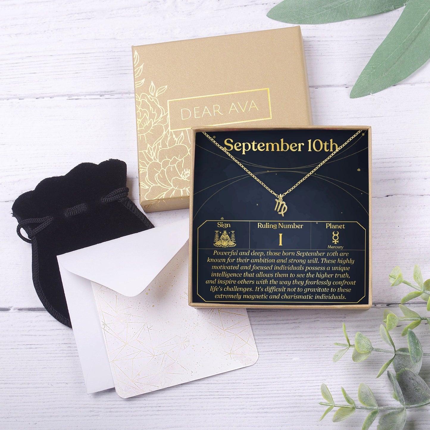 September 10th Virgo Necklace
