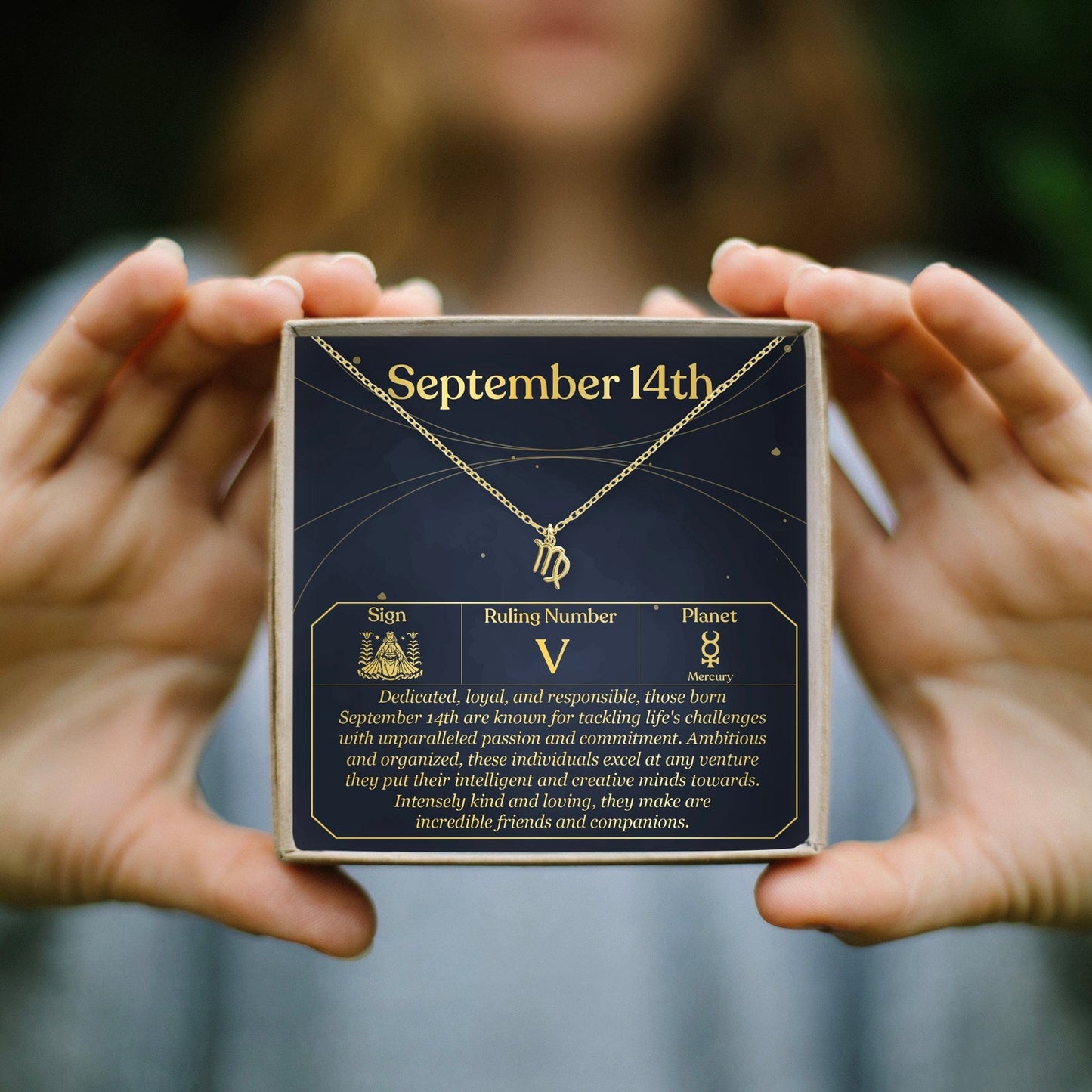 September 14th Virgo Necklace