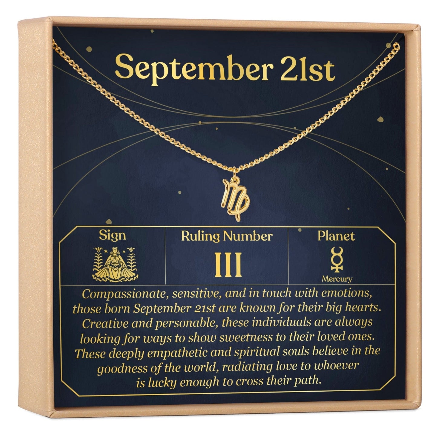 September 21st Virgo Necklace