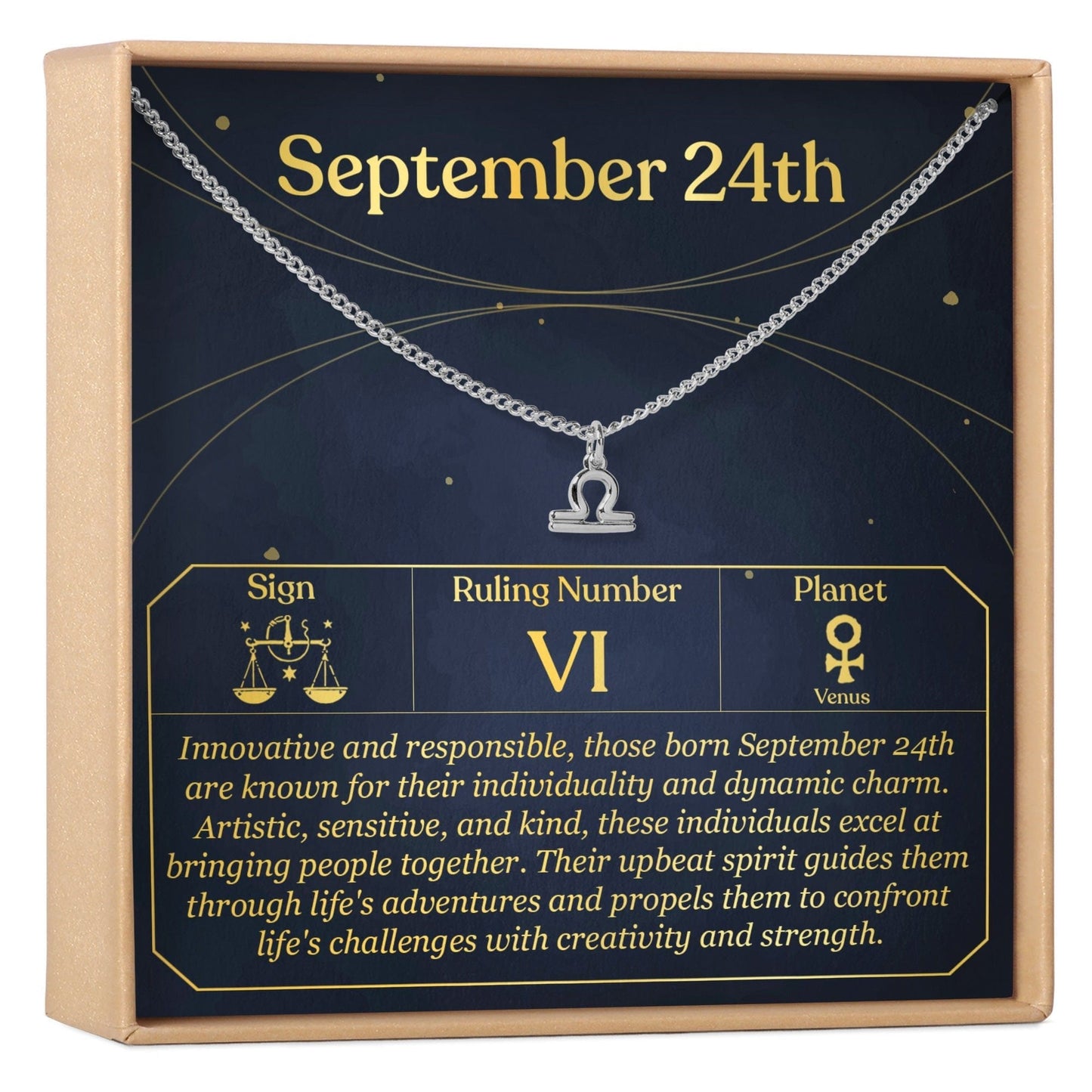 September 24th Libra Necklace