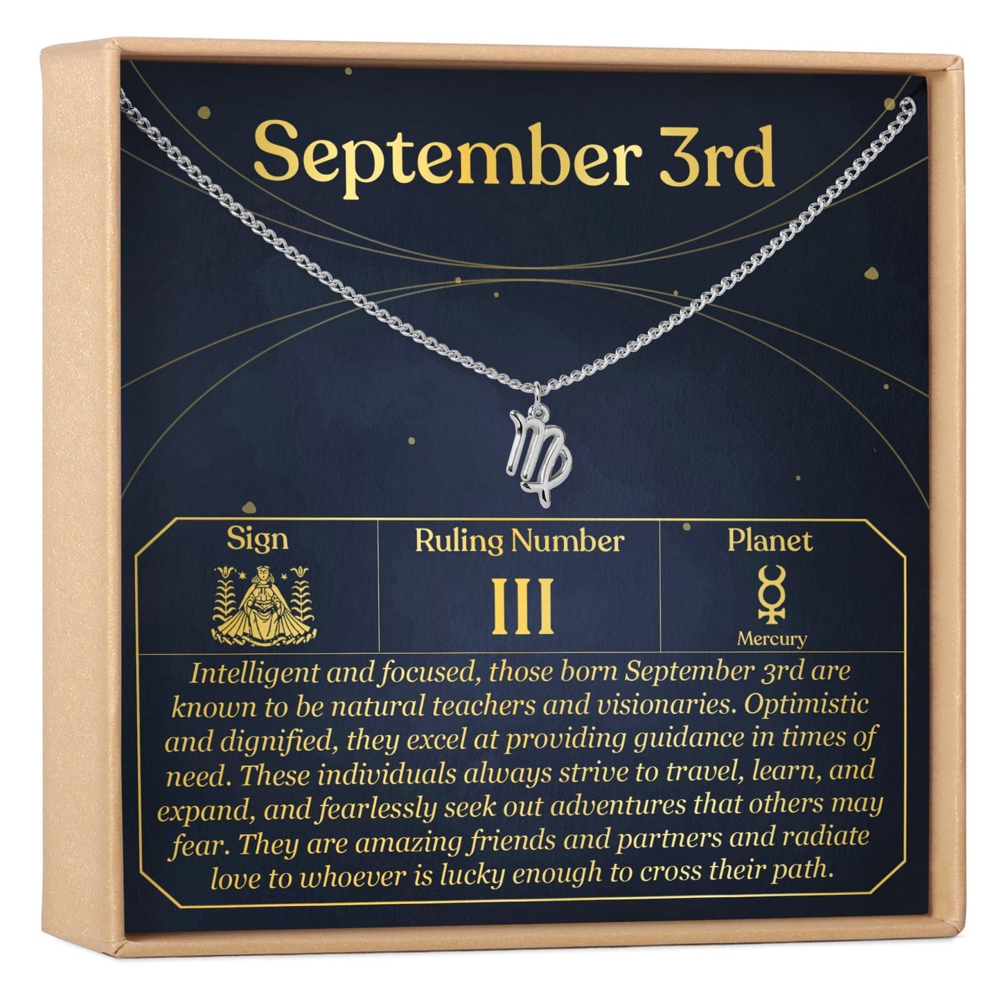 September 3rd Virgo Necklace