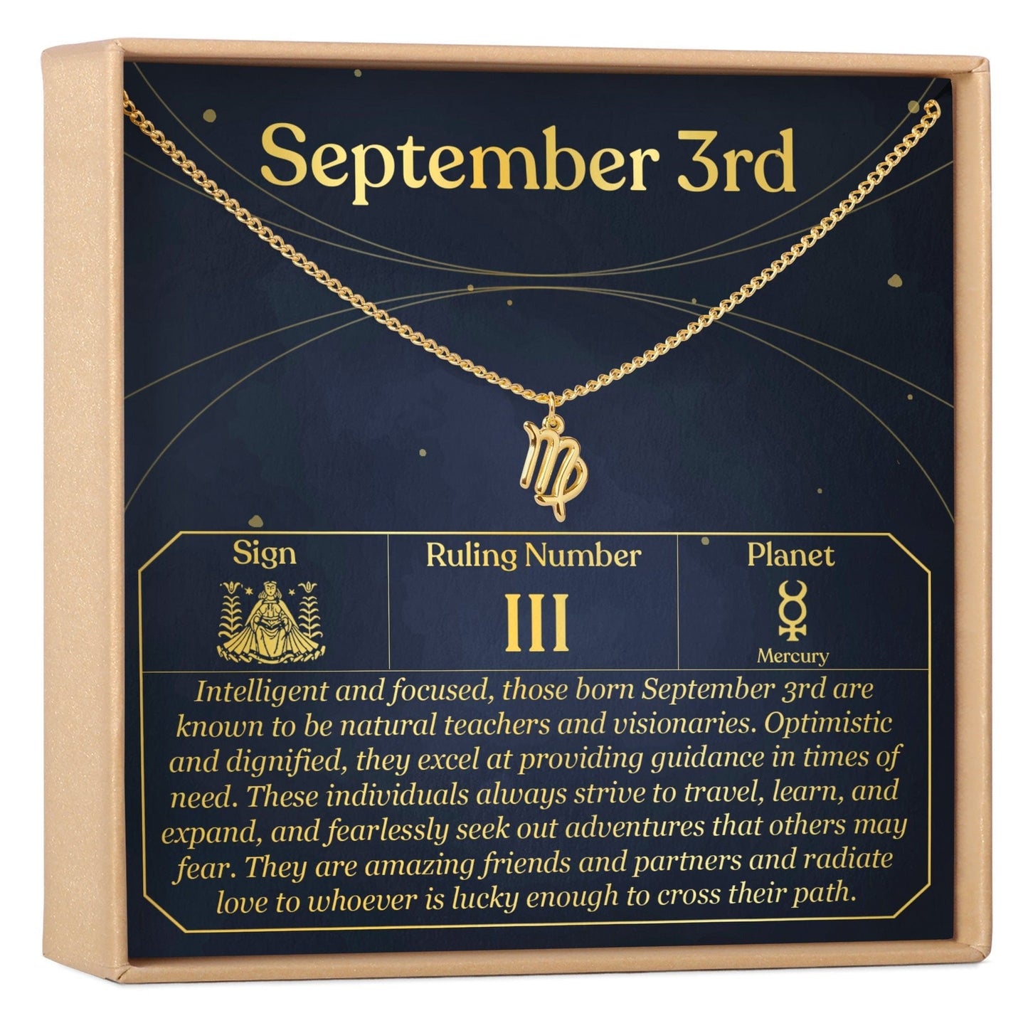 September 3rd Virgo Necklace