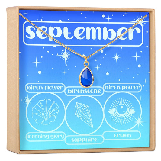 September Birthday Gemstone Necklace
