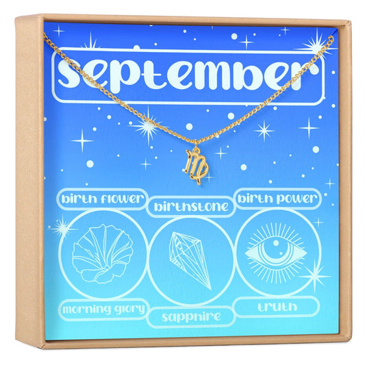 September Birthday Necklace, Multiple Styles Necklace