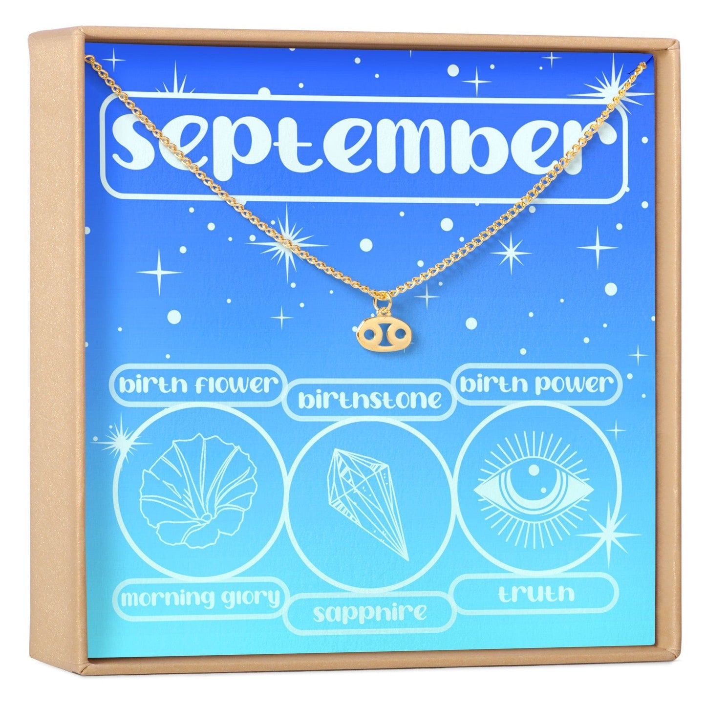 September Birthday Necklace, Multiple Styles Necklace