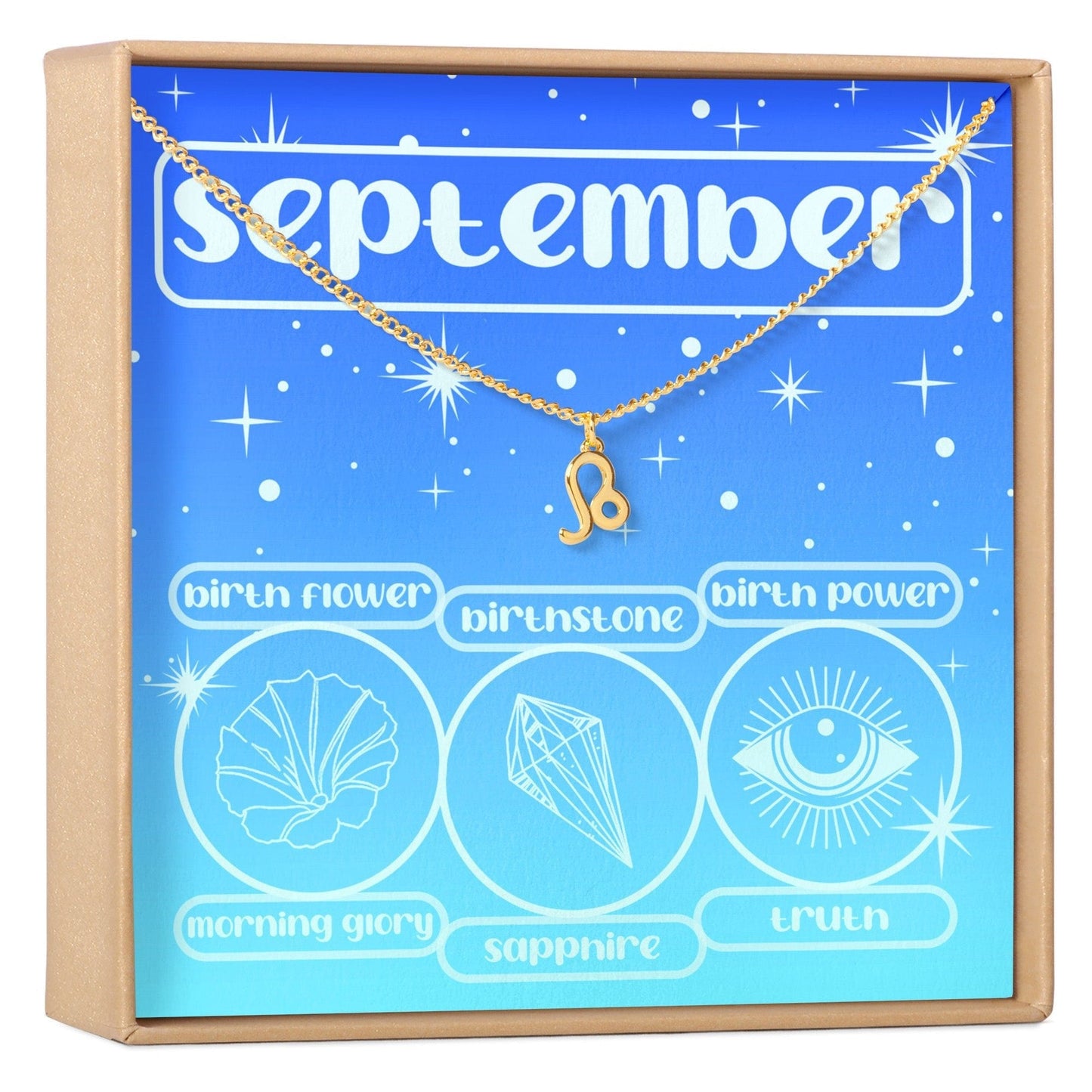 September Birthday Necklace, Multiple Styles Necklace