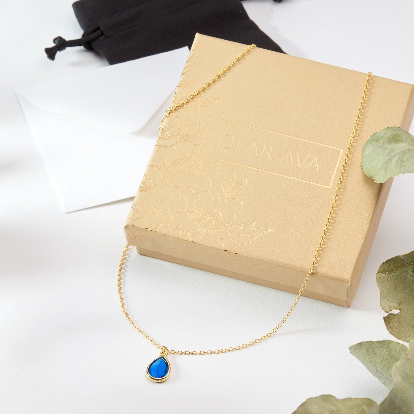 September Birthday Sapphire Birthstone Necklace