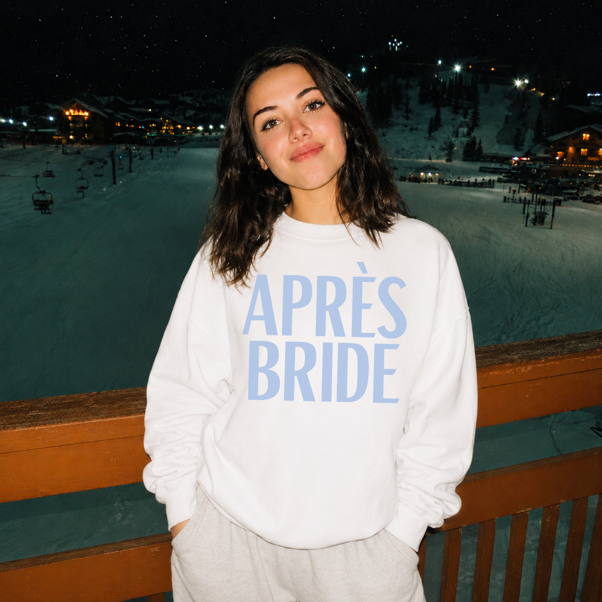 Après Bride Sweatshirt – Ski Bachelorette Party Crewneck