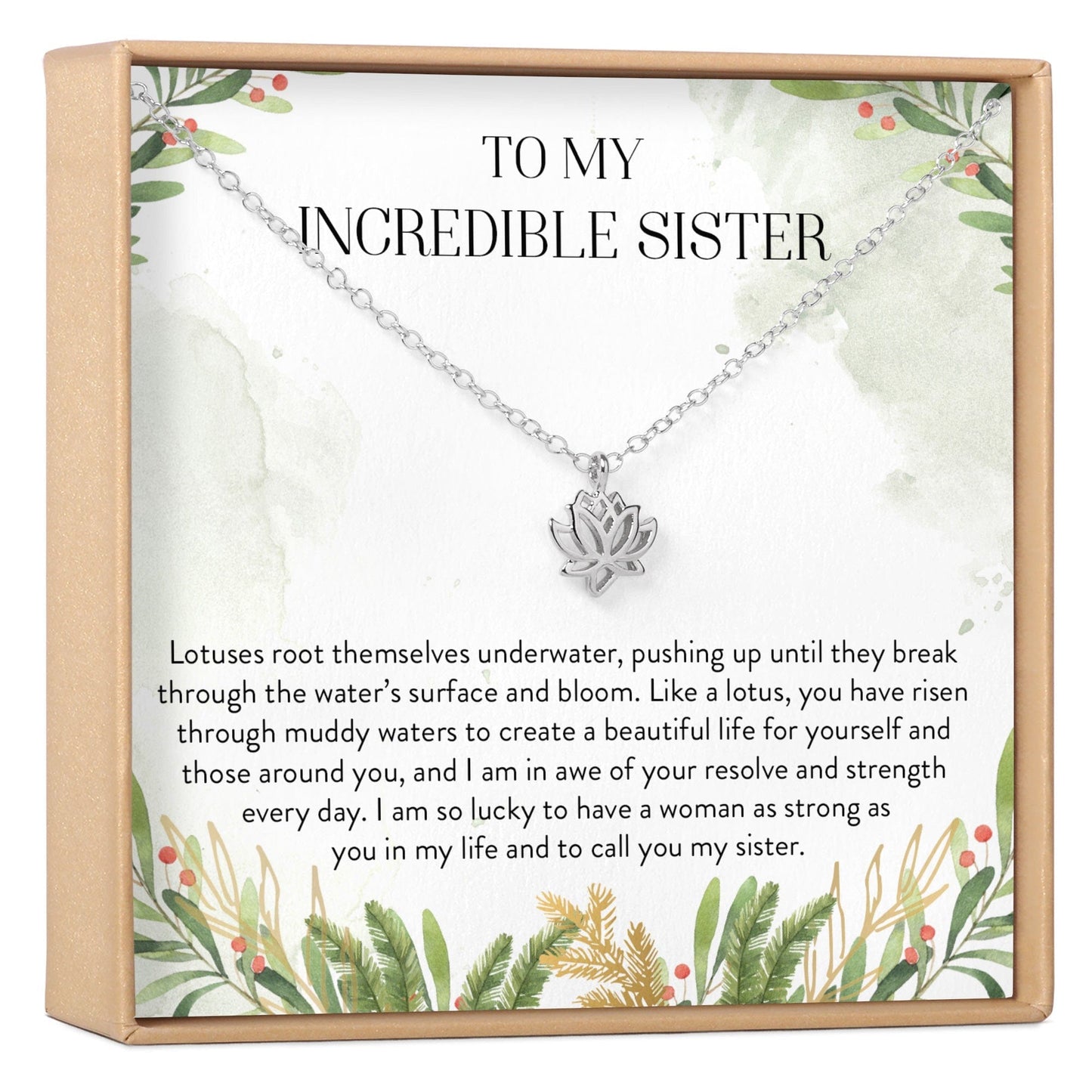 Sister Lotus Necklace