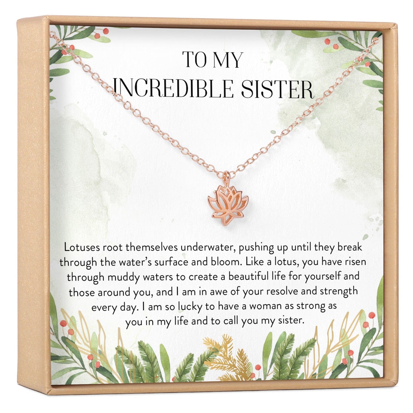 Sister Lotus Necklace