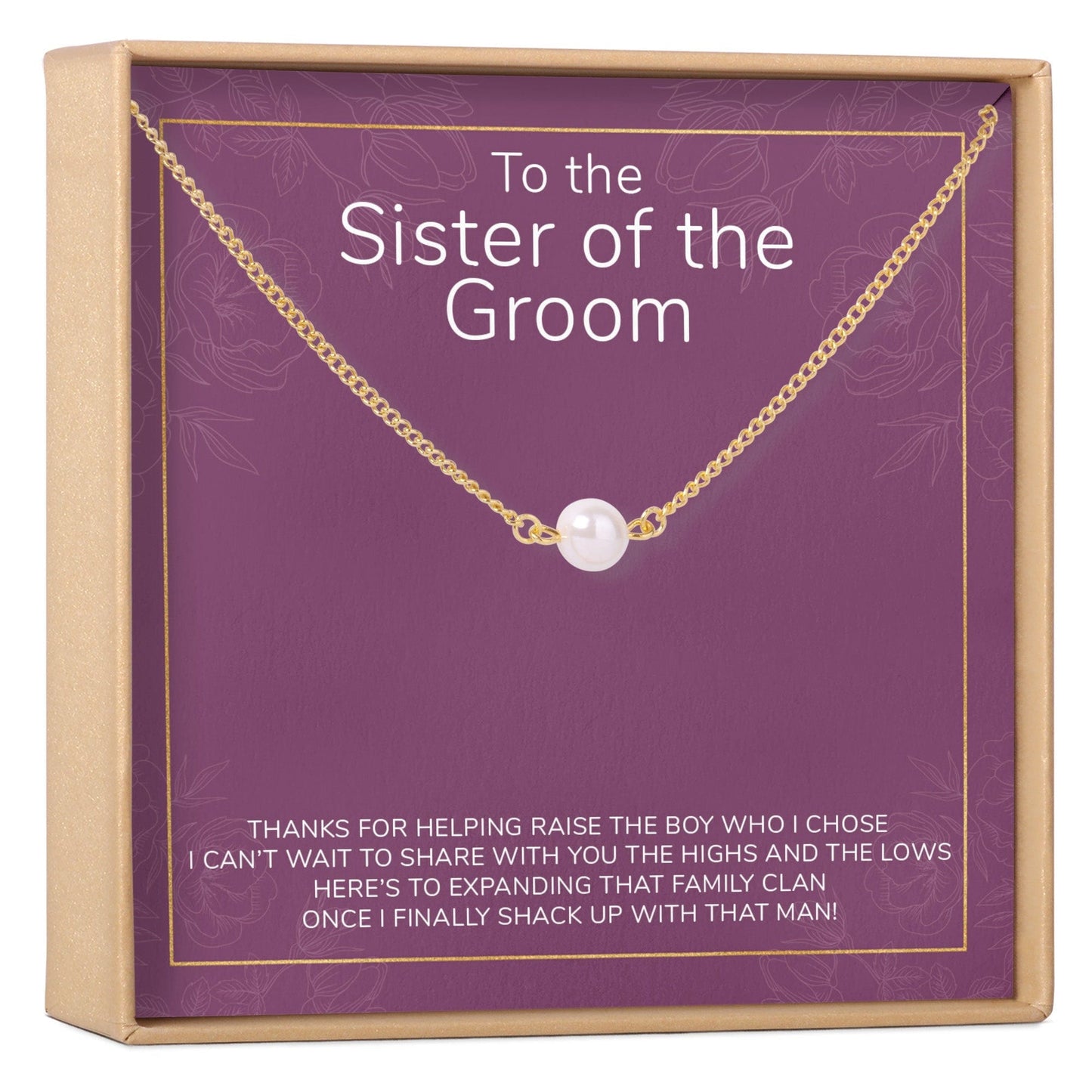 Sister of the Groom Pearl Necklace