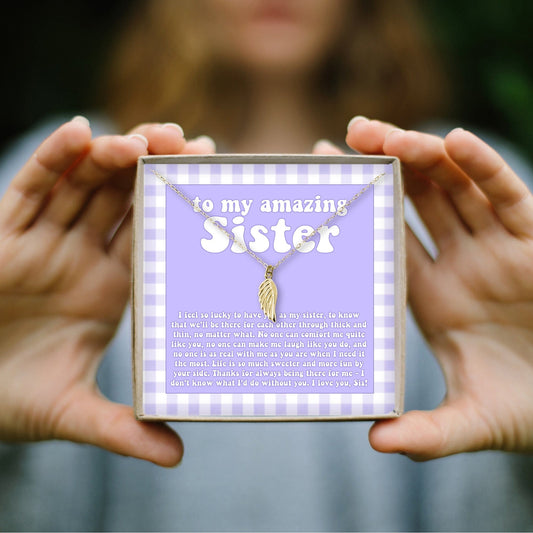 Sisters Wing Necklace