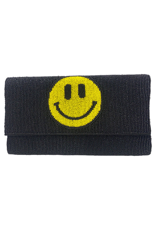 Smile Glass Beads Clutch