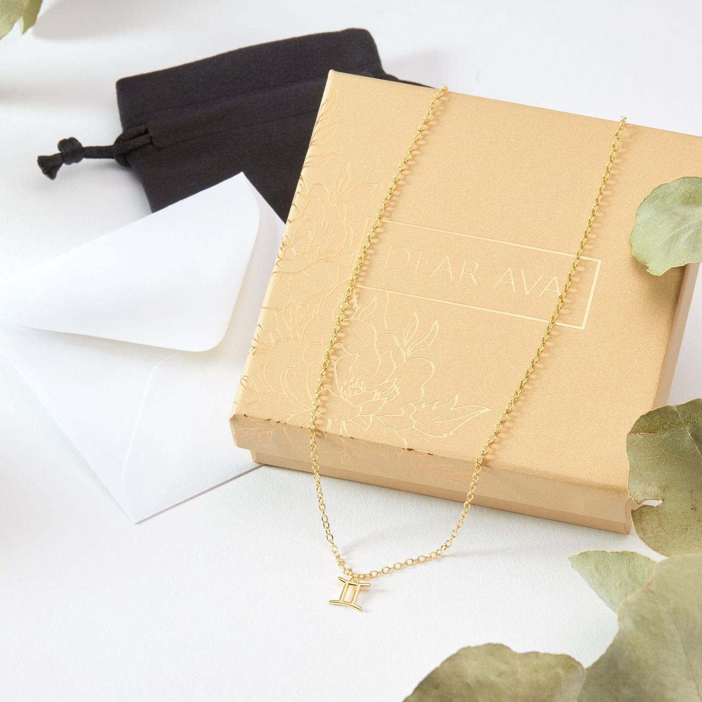 Starry Night Gemini Zodiac Necklace