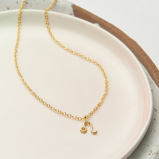 Starry Night Leo Zodiac Necklace