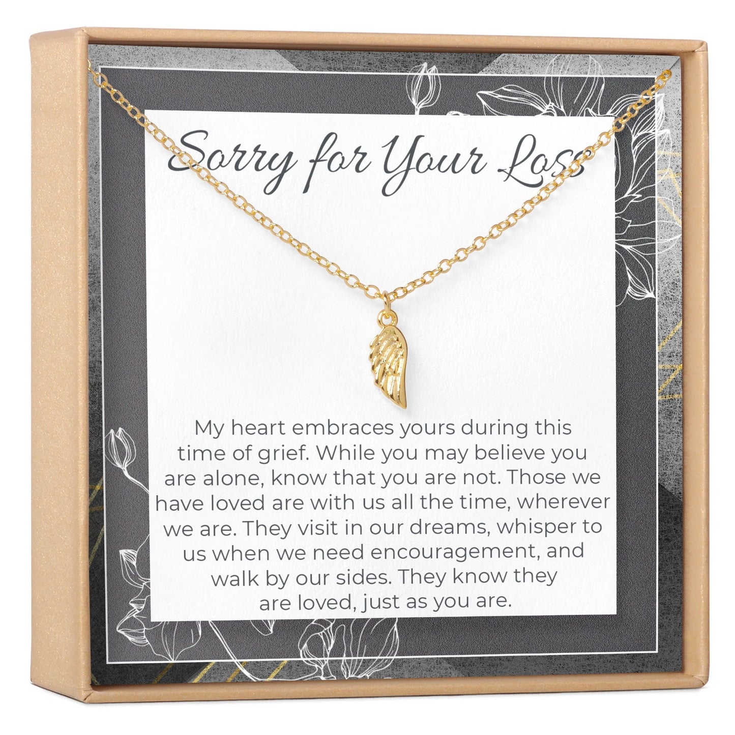 Sympathy Wing Pendant Necklace