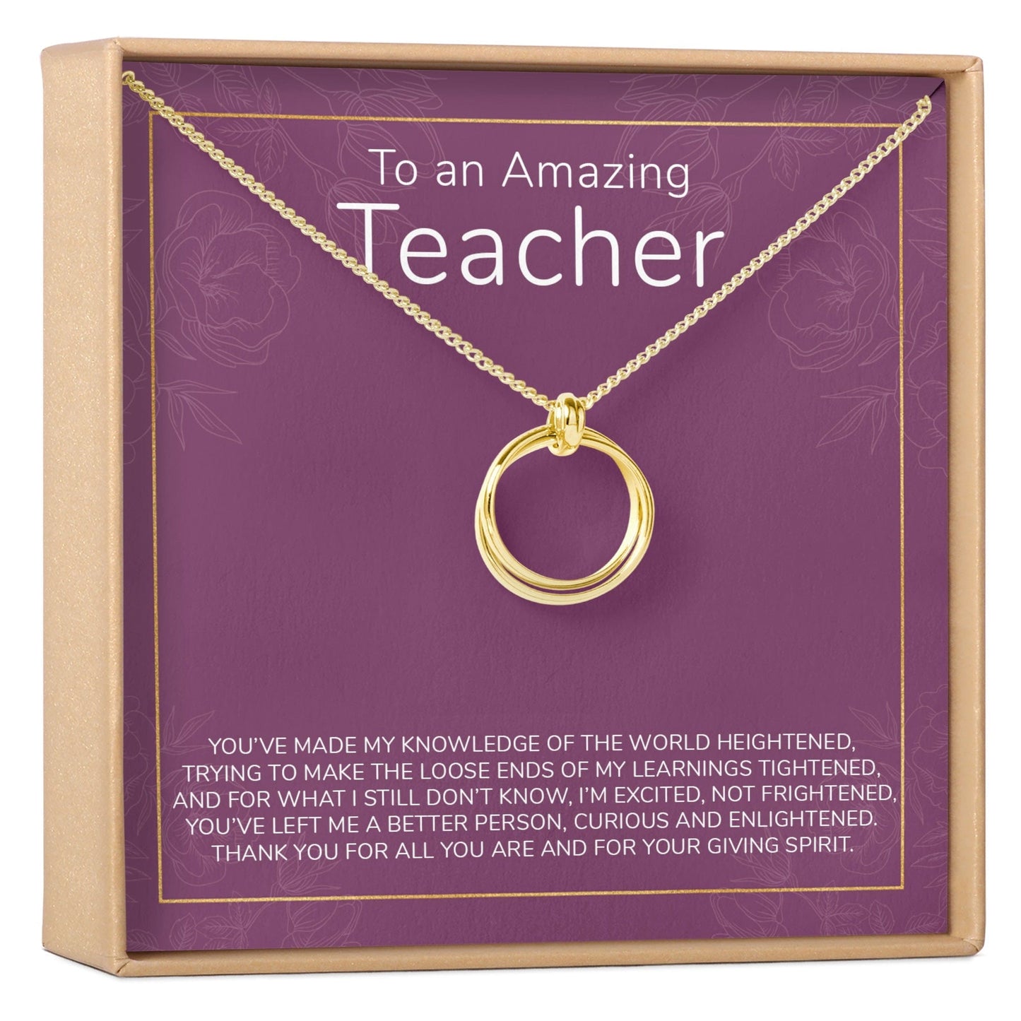 Teacher Necklace, Multiple Styles