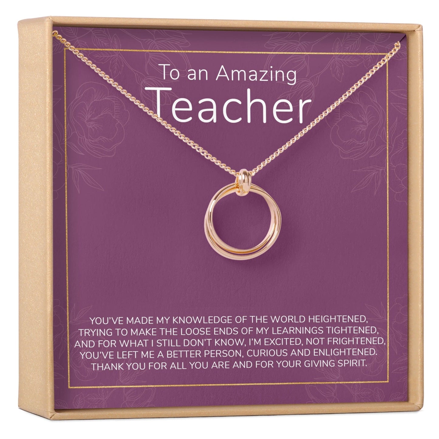 Teacher Necklace, Multiple Styles