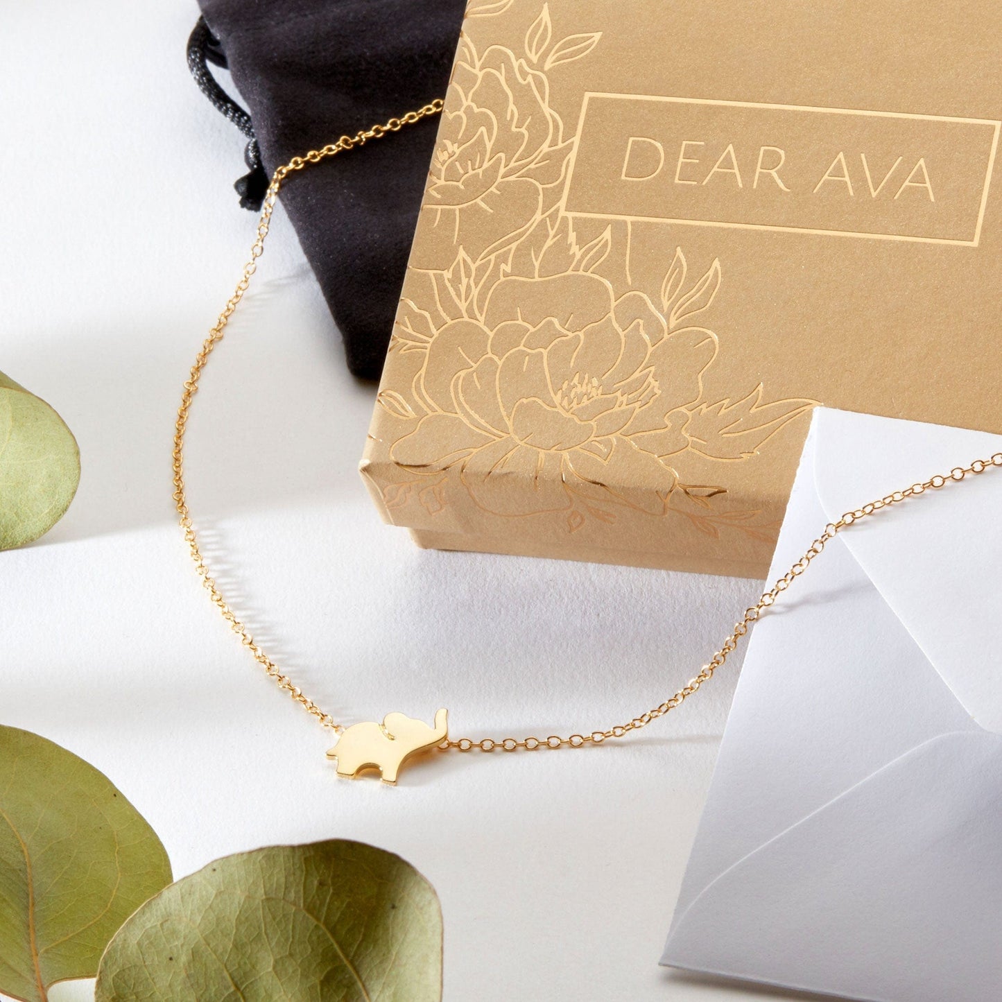 Thinking of You Elephant Pendant Necklace