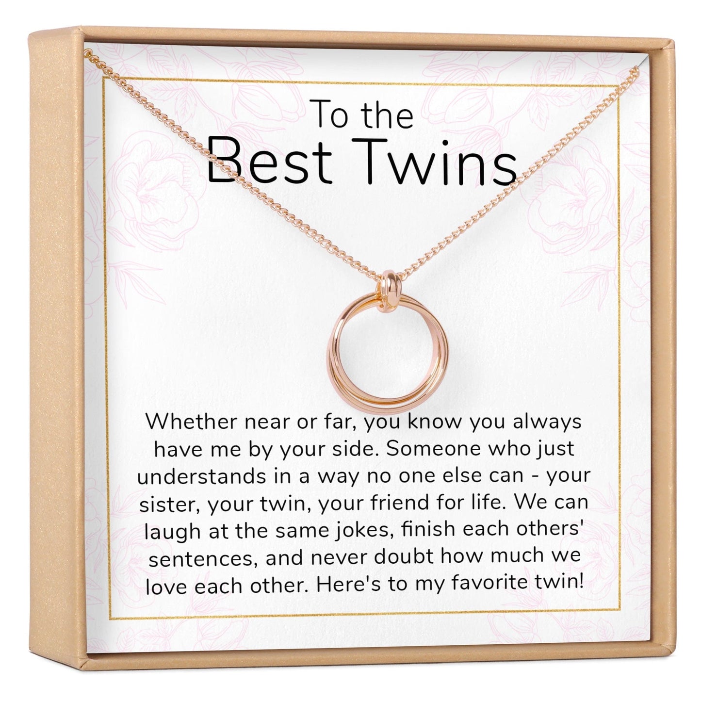 Twin Sister Gift Necklace