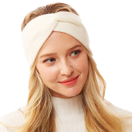 Twisted Knot Solid Earmuff Headband Ear Warmer