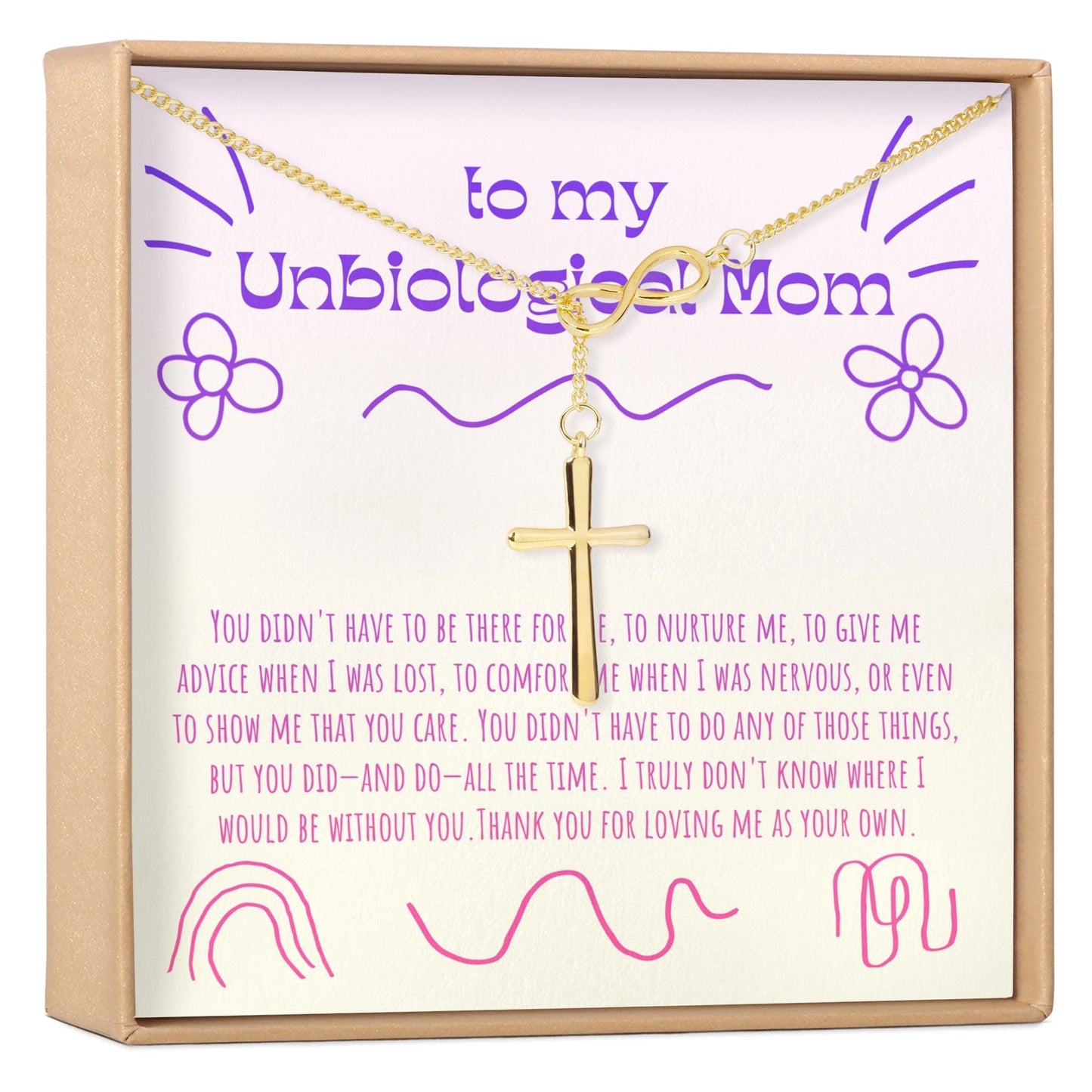 Unbiological Mom Necklace, Multiple Styles