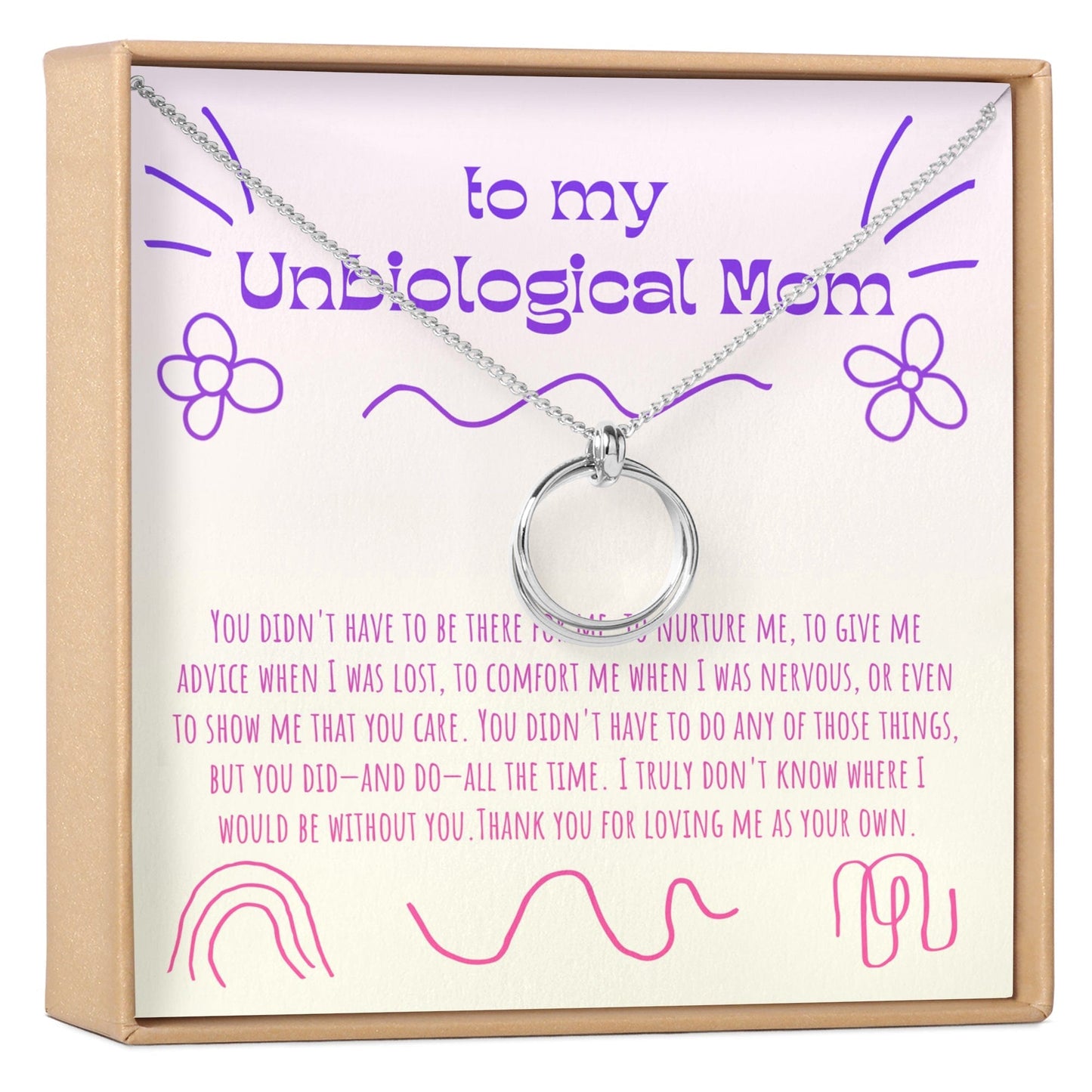 Unbiological Mom Necklace, Multiple Styles