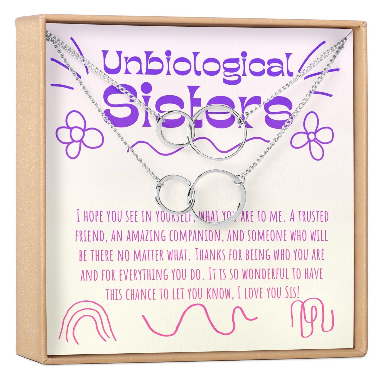 Unbiological Sisters Necklace, Multiple Styles