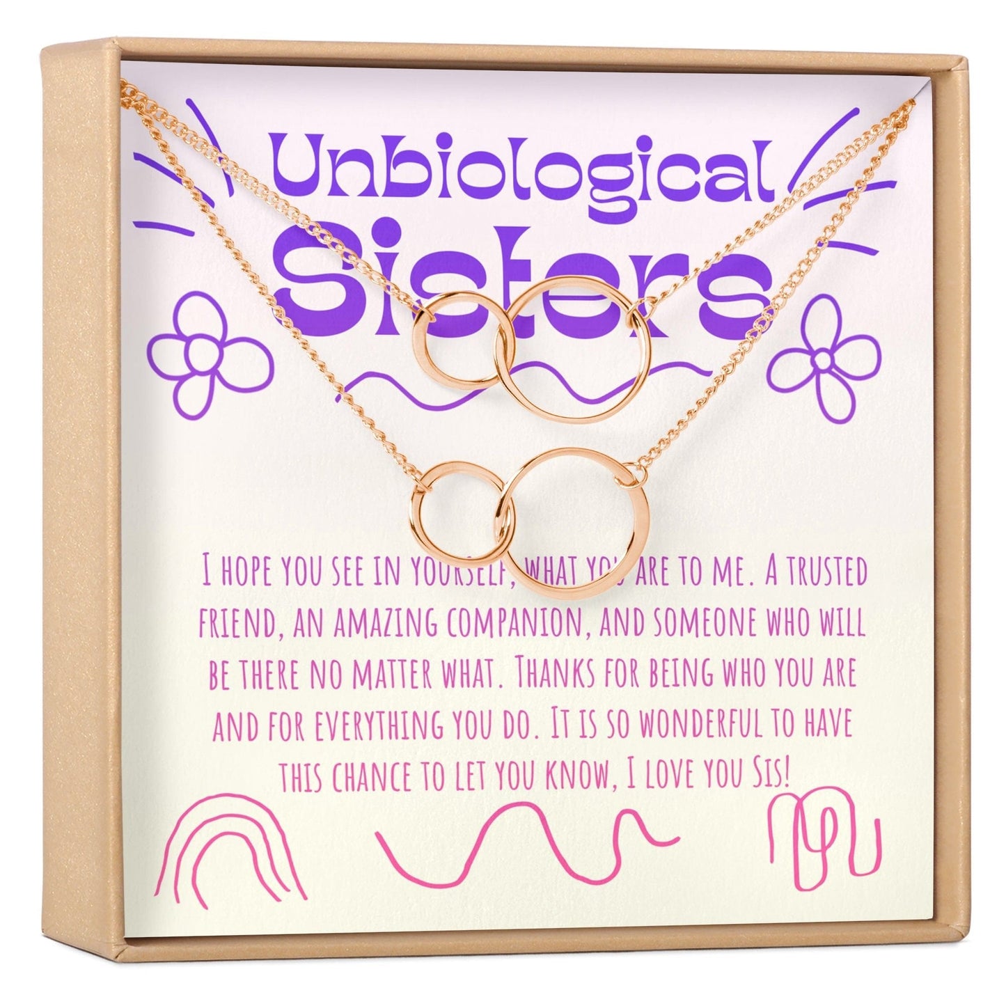 Unbiological Sisters Necklace, Multiple Styles