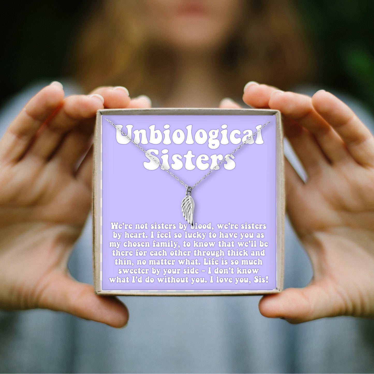 Unbiological Sisters Wing Necklace