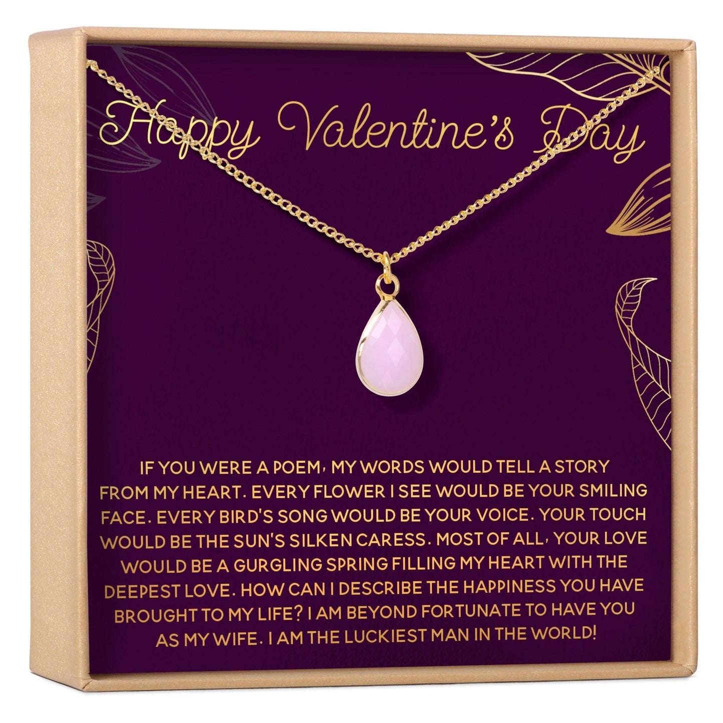 Valentine's Day Gemstone Necklace