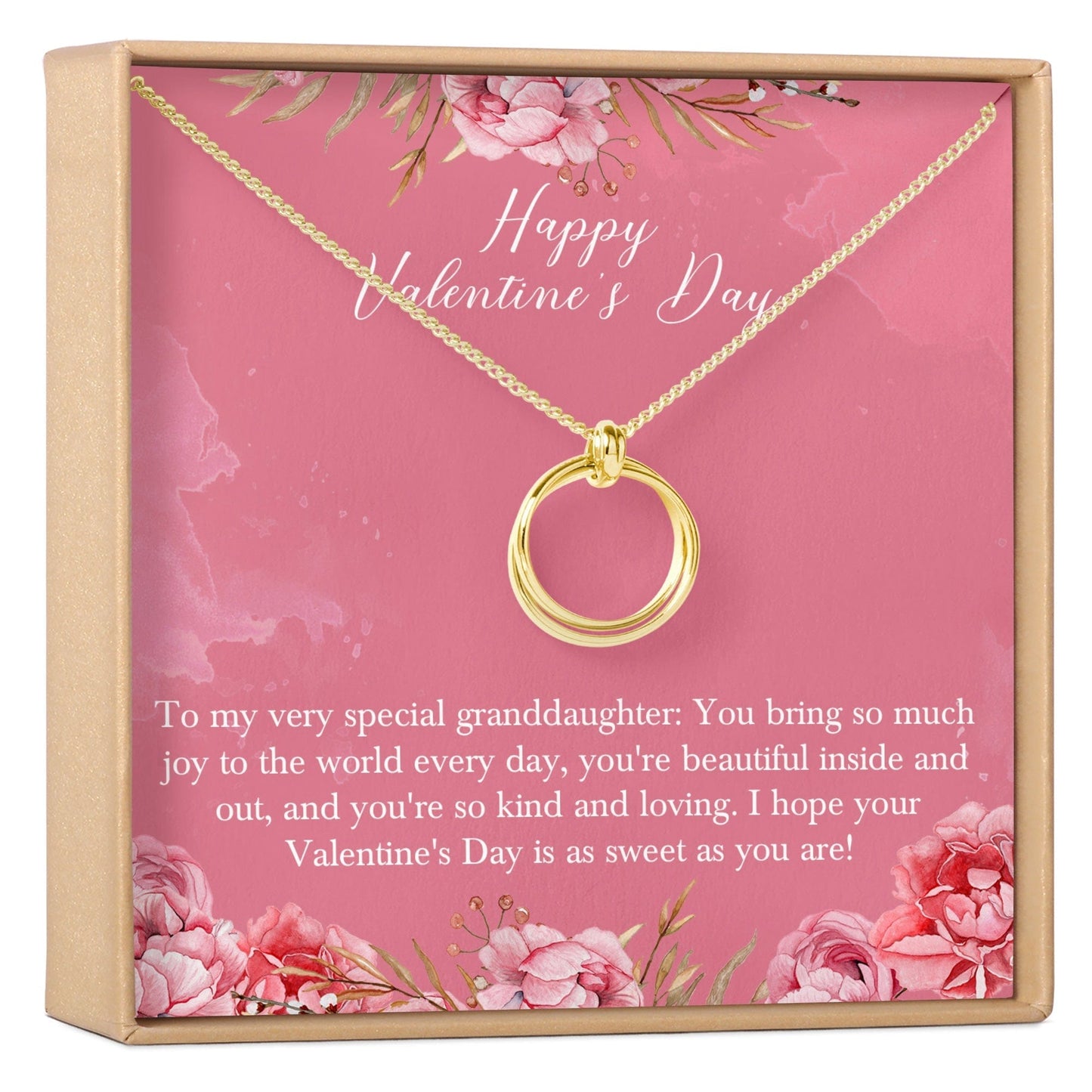 Valentine's Day Gift for Granddaughter Necklace