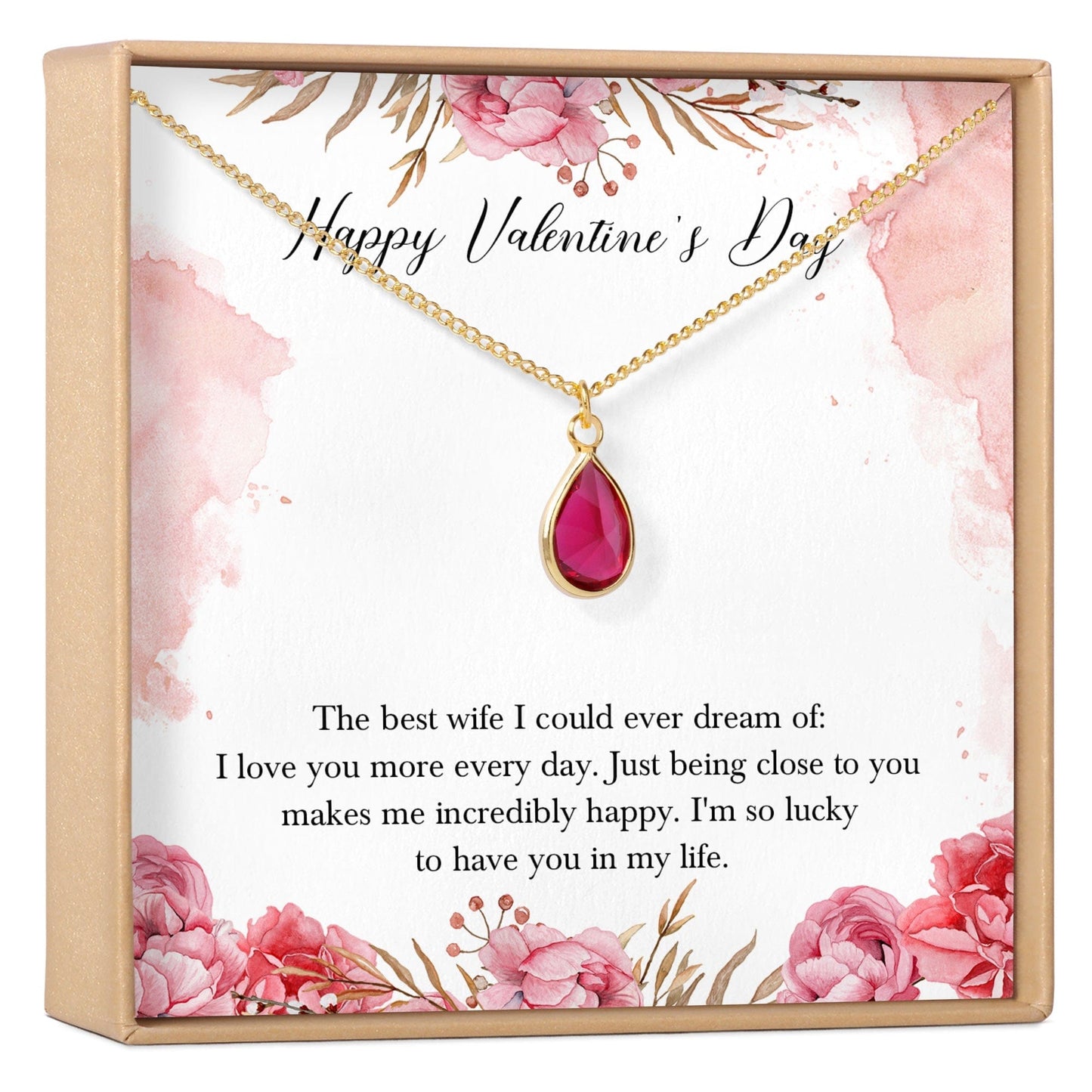Valentine's Day Gift for Wife Necklace