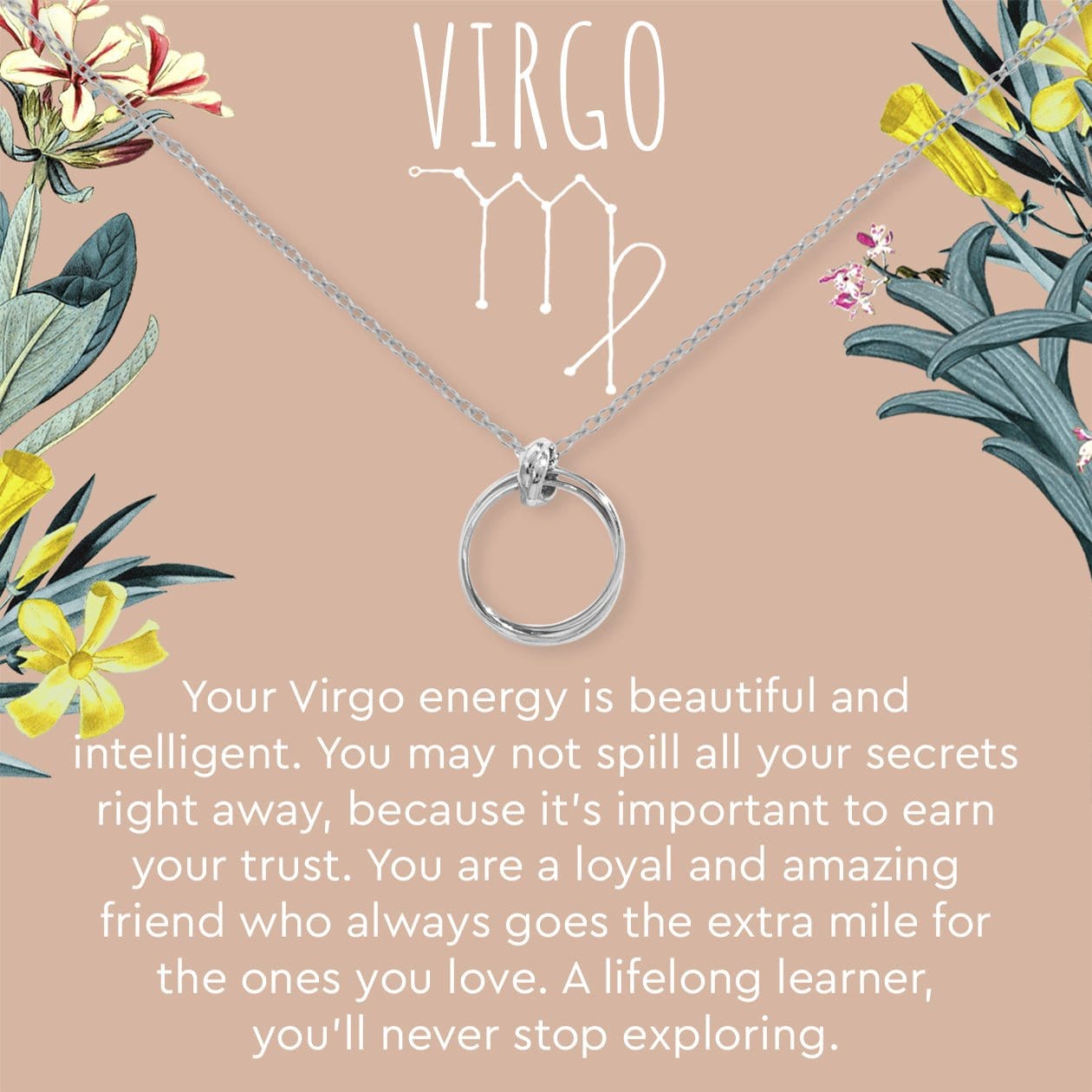 Virgo Zodiac Gift Necklace, Multiple Styles