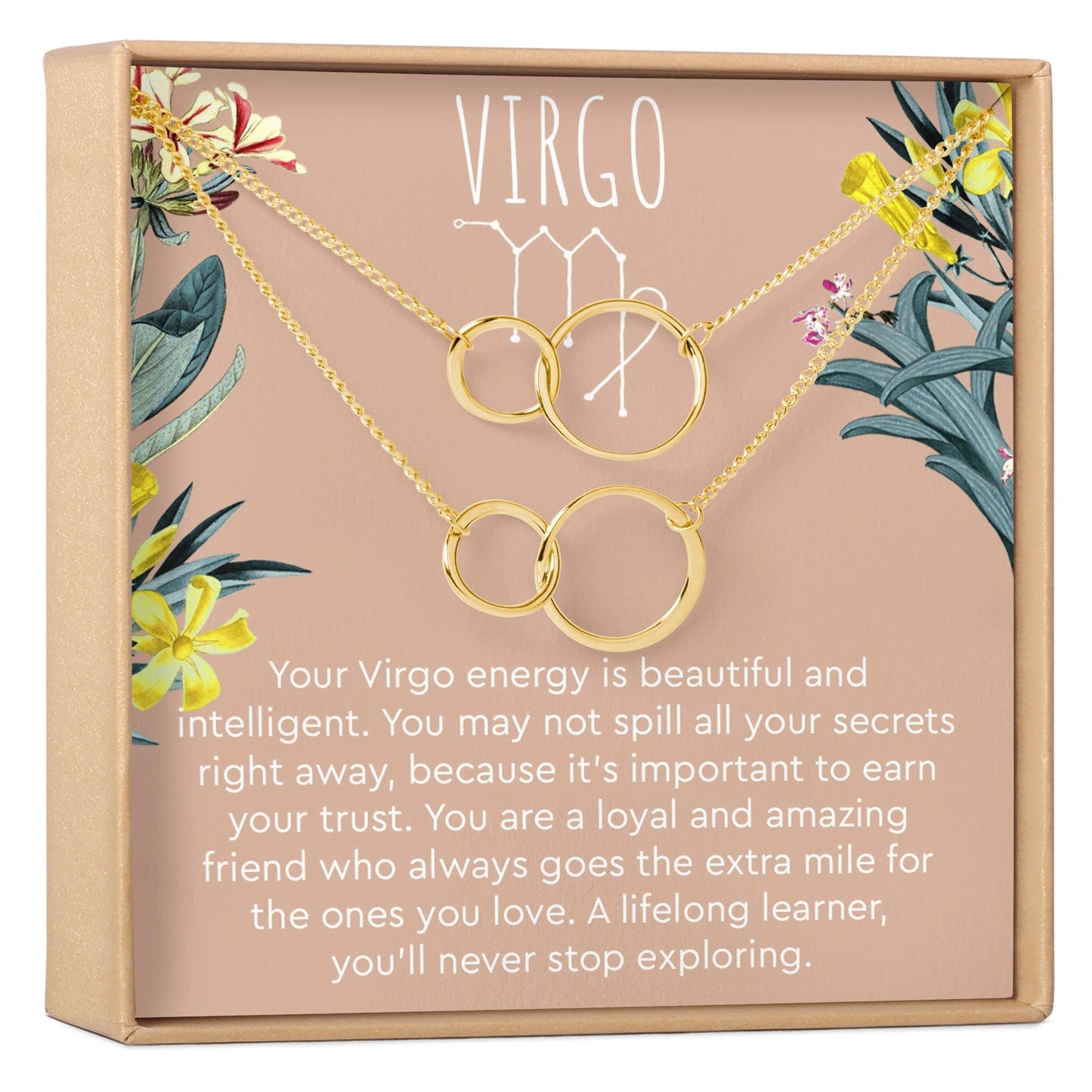 Virgo Zodiac Gift Necklace, Multiple Styles
