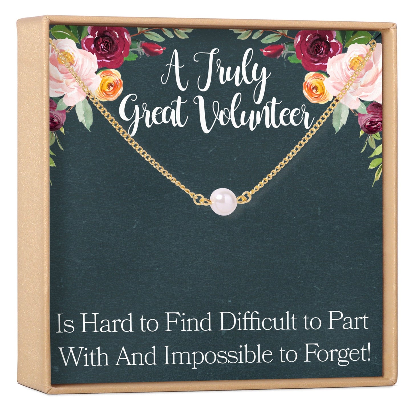 Volunteer Appreciation Necklace, Multiple Styles