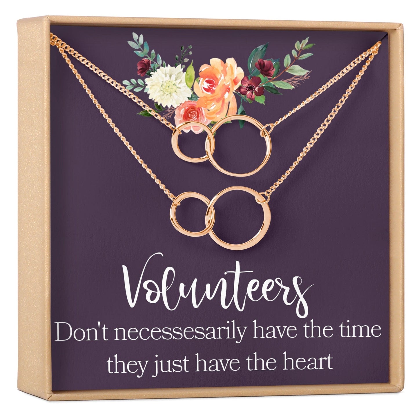 Volunteer Appreciation Necklace, Multiple Styles