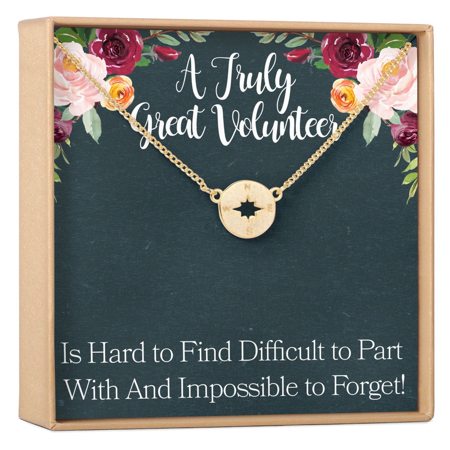 Volunteer Appreciation Necklace, Multiple Styles