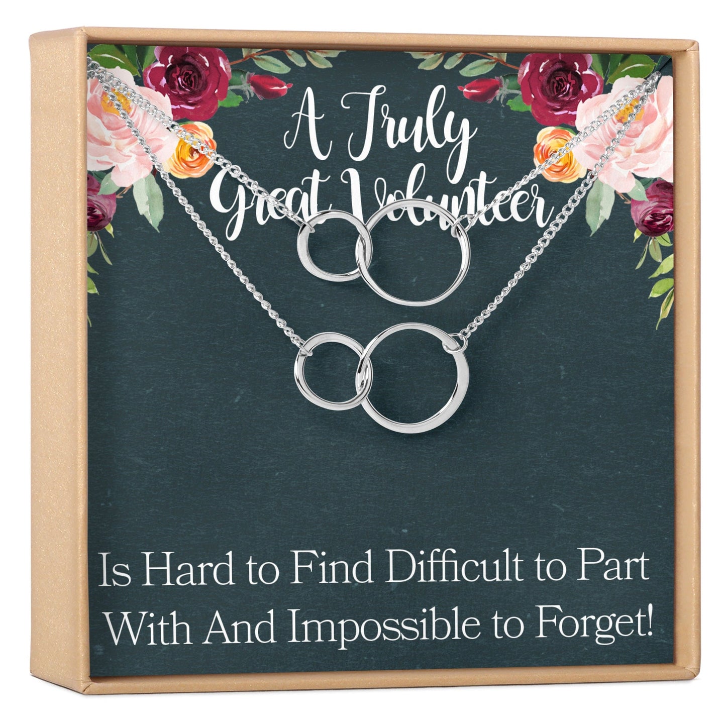 Volunteer Appreciation Necklace, Multiple Styles