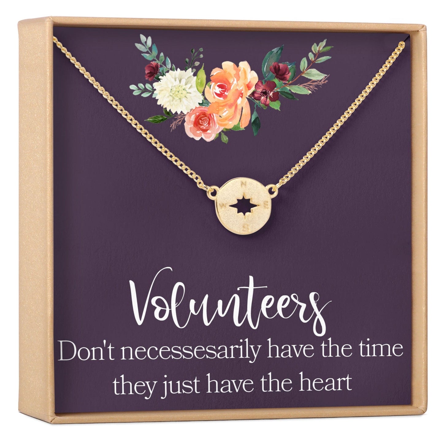 Volunteer Appreciation Necklace, Multiple Styles