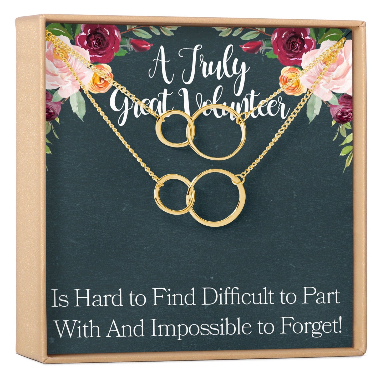 Volunteer Appreciation Necklace, Multiple Styles